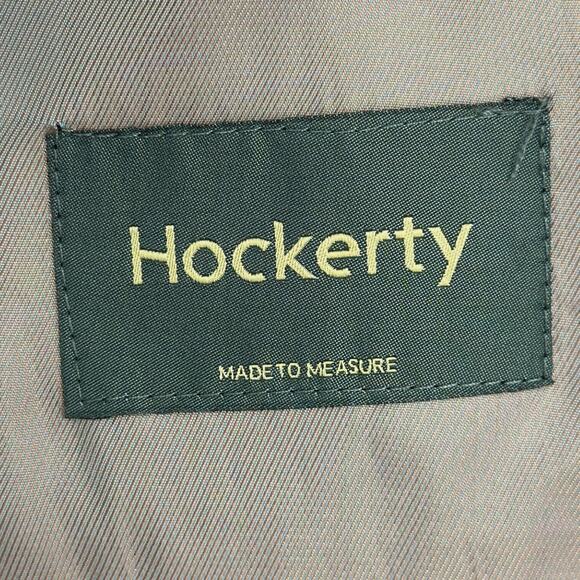 Hockerty Grey Bespoke Custom 2 Button Notched Lapel Blazer Jacket Mens 46 - Picture 4 of 10